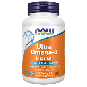NOW Foods, Ultra Omega-3 Fish Oil (Bovine Gelatin) Softgels
