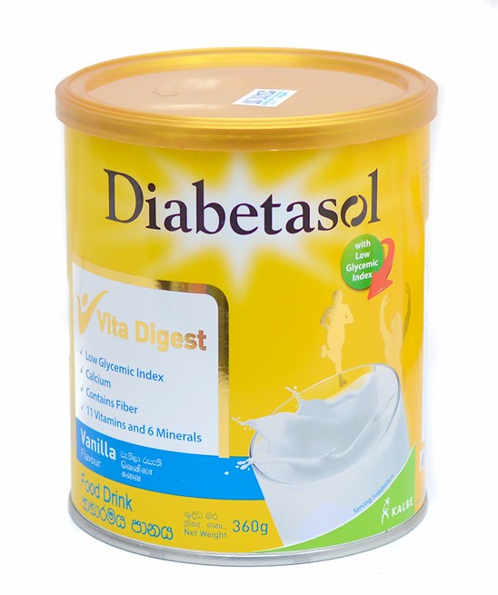 Diabetasol Milk Powder  Vanilla Tin - 360g