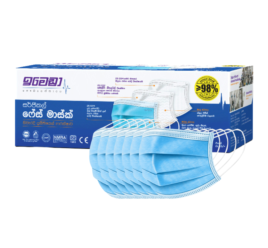 3-Ply Surgical Face Mask Box - 50 masks