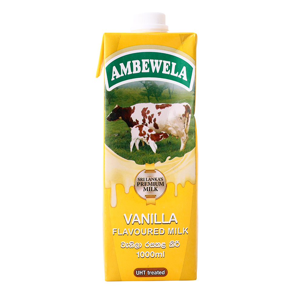 Ambewela Vanilla Flavoured Milk Uht Tetra 1L