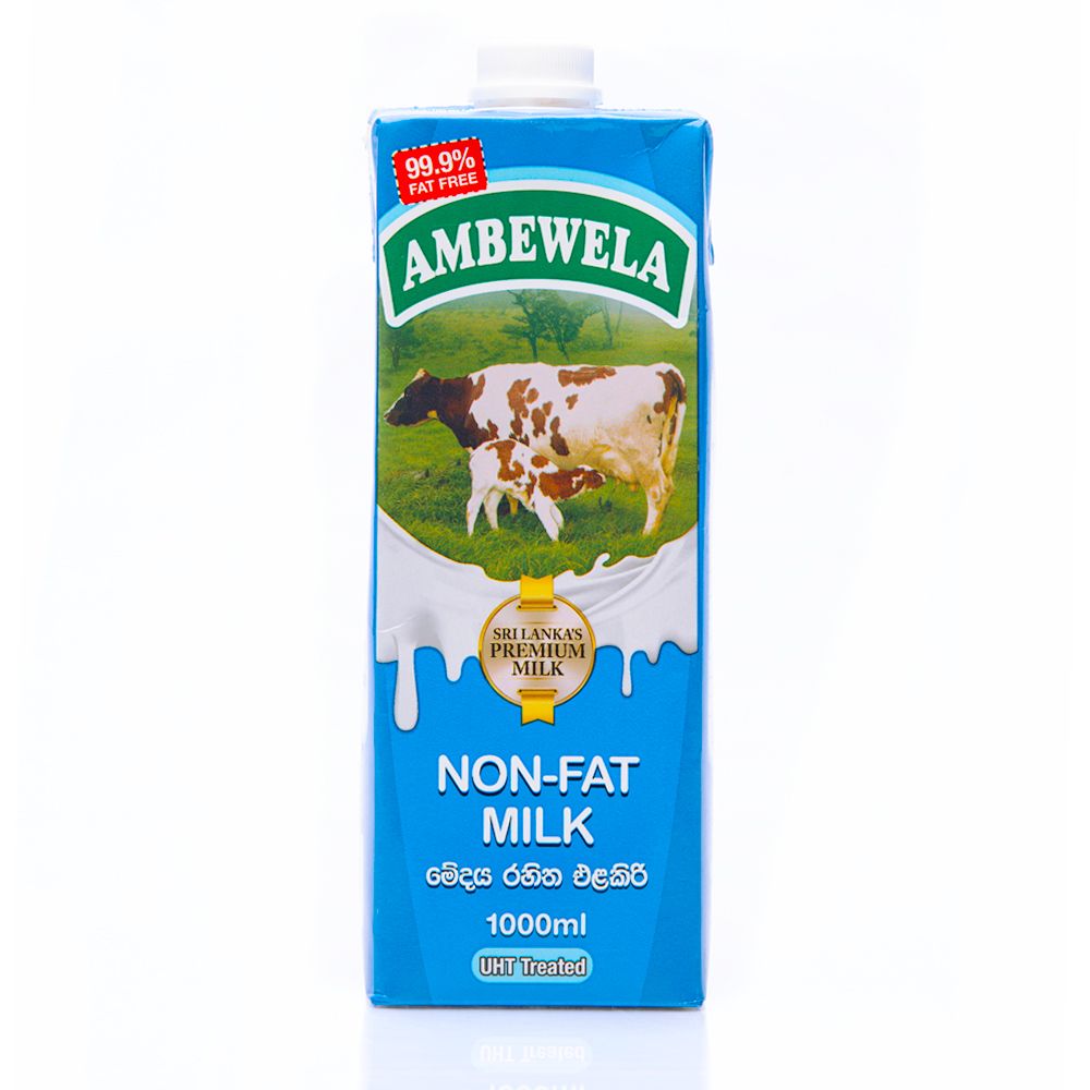 Ambewela Non-Fat Milk Uht Tetra 1L